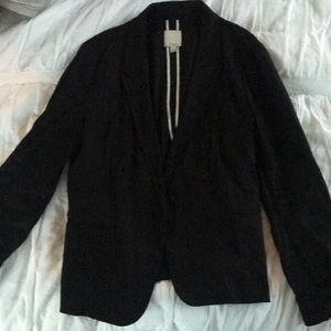 Black Linen Blazer